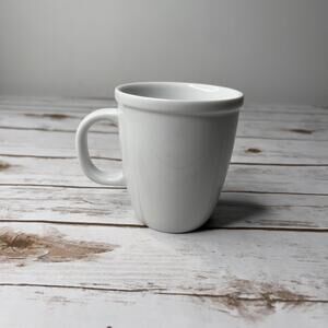 BODUM Corona Red Logo White Porcelain Coffee Cup 4” 12 oz